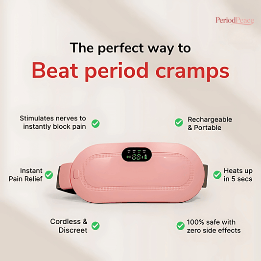 Period Cramp Relief Heating Pad Belt for Women – Rechargeable, Adjustable, Fast Pain Relief with Massage & Heat Therapy      4.8 From 768 Reviews 3k+ bought in past month  3k+ bought in past month